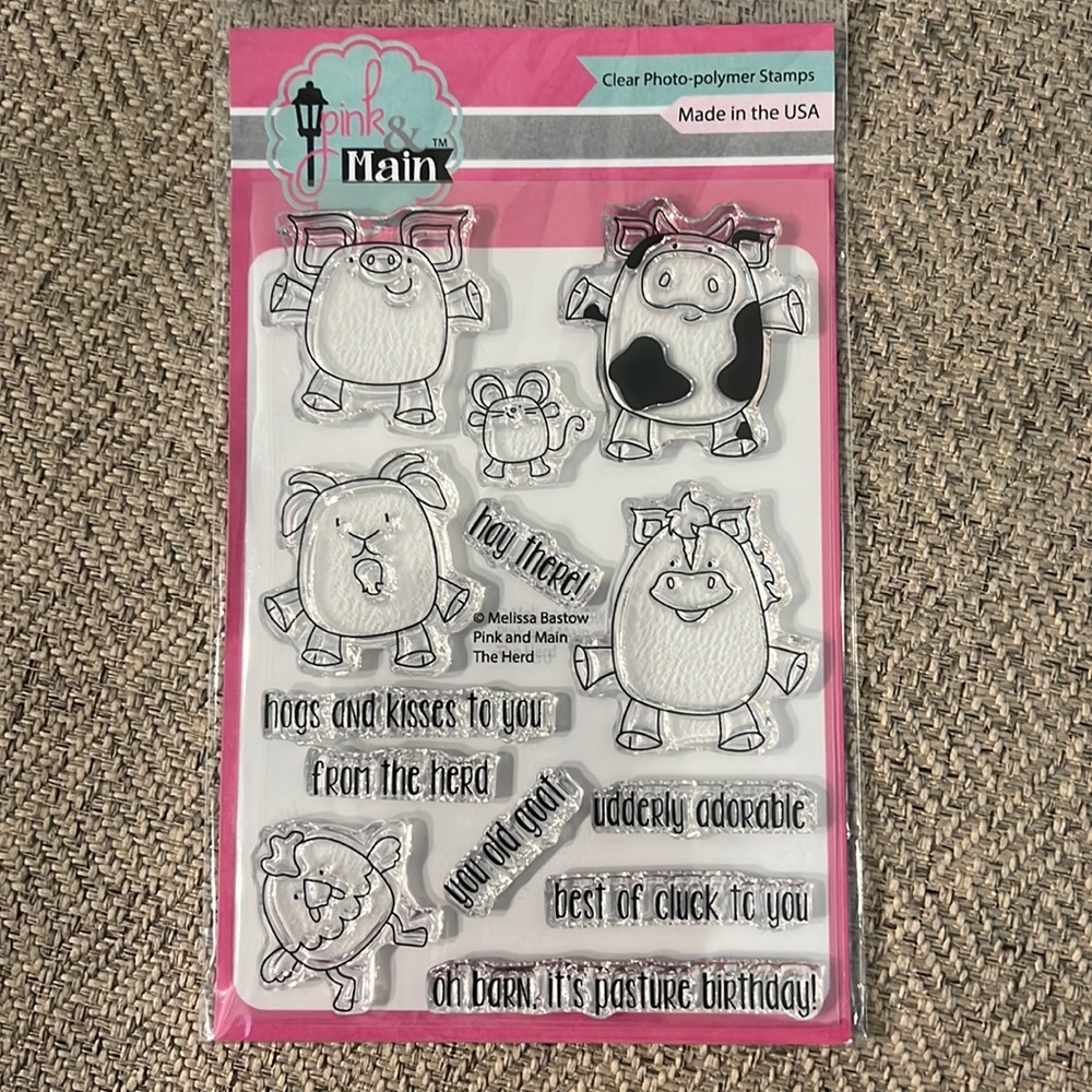 Farm animal stamp set